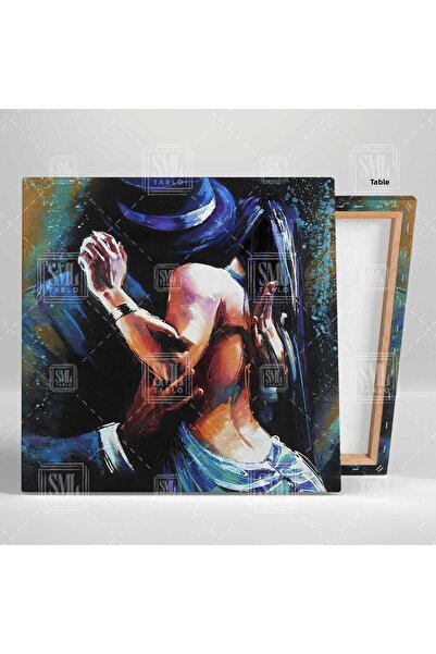 SML TABLO DANSATORI PASIUNEA DANSULUI Dansuri de sală Tango Salsa Pictură pe pânză pătrată