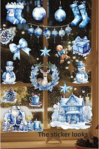 Think And Print Χαριτωμένος Άγιος Βασίλης, Σετ αυτοκόλλητων για την Πρωτοχρον...