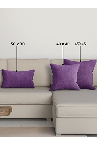 Perle غطاء وسادة من سلسلة Home Daily باللون الأرجواني البنفسجي