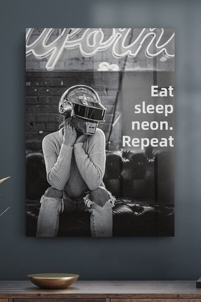 Decovetro Tablou din sticlă Cyberpunk Neon