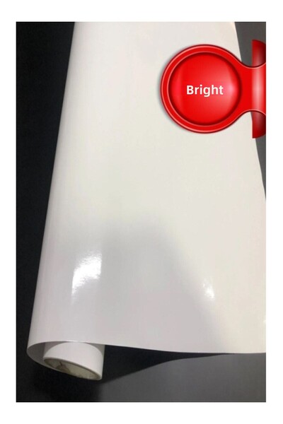 Elioure 61 سم × 3 م أوراق تغليف خزانة ذاتية اللصق باللون الأبيض اللامع