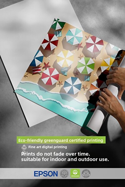 Postifull Frameless Wall Poster, Seaside, Illustration, Maximalist, Colorful Color Poster, 2025 Summer Selection, No: