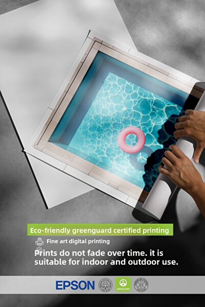 Postifull Black Framed Poster, Sea Ring, Photo, Blue Color Poster, 2025 Summer Selection, No:109588