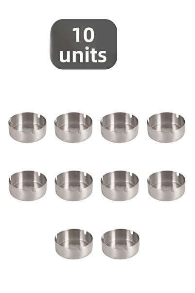 Porsima Ashtray Metal Ashtray Stainless Steel 10 Piece Ash Tray Ashtray Set
