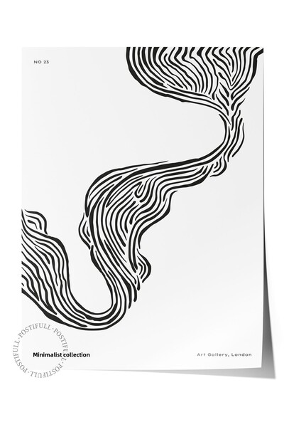 Postifull Αφίσα τοίχου με ελάχιστο θέμα, αστική αφίσα χωρίς πλαίσιο - Διακόσμ...