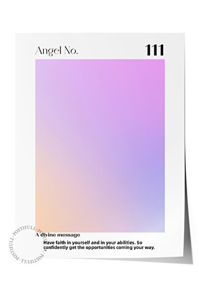 Postifull Αφίσα χωρίς πλαίσιο, Σειρά Aura NO:48 - 111 - Purple Aura, Angel Nu...