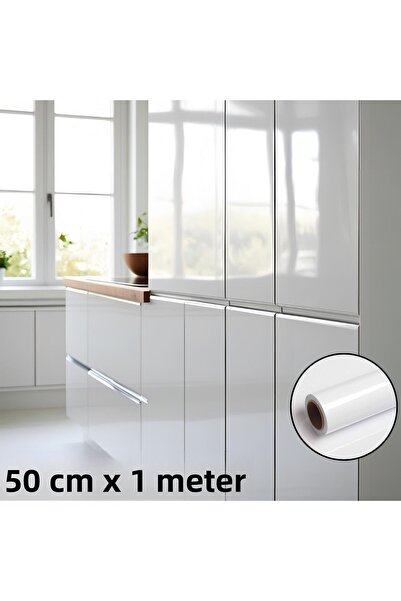 kargo poşetim 50 سم × 100 سم أثاث أبيض لامع ورقائق تغطية الخزانة (بحيرة، ظهر ...