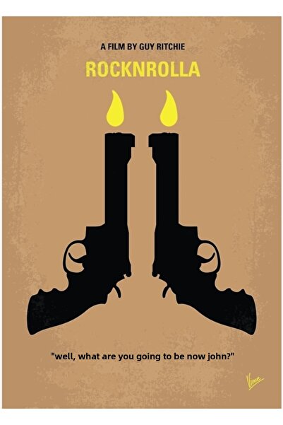 Universal No071 My Rocknrolla Ξύλινη Διακοσμητική Αφίσα Τραπεζιού