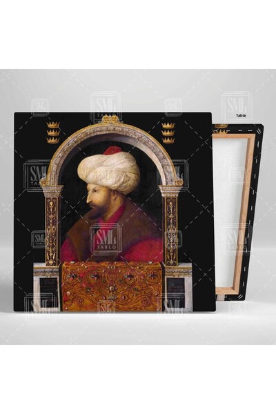 SML TABLO Фатих Султан Мехмет Османски султани Декор Квадратна картина на платно