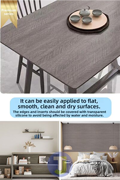 Technojet Premium Textured Herringbone Patterned Kitchen Wall Covering - 60Cmx500Cm