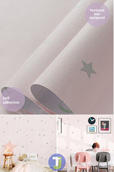 Technojet Dulap de perete de bucătărie cu aspect de stea autoadeziv Acoperire pentru cameră pentru copii 60X500cm
