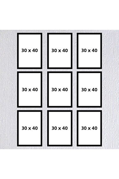 AS TİCARET Nine 30x40 Frame (No Poster) - Bos1026