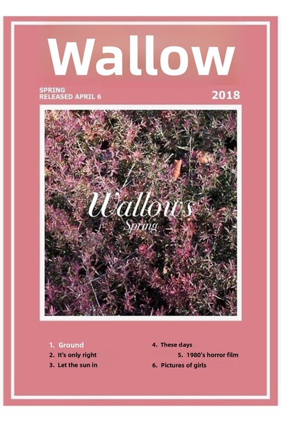 Universal Αφίσα Wallows Spring Ep, Ξύλινη Αφίσα Τοίχου, Διακοσμητική