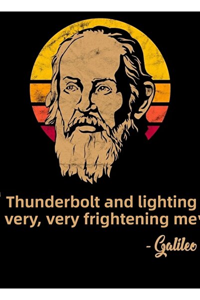 Universal Lightning And Lightning Galileo Vintage Retro Ξύλινη Αφίσα Ζωγραφικ...