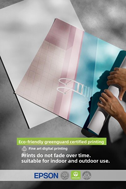 Postifull Frameless Wall Poster, Poolside, Illustration, Blue Color Poster, 2025 Summer Selection, No:109589