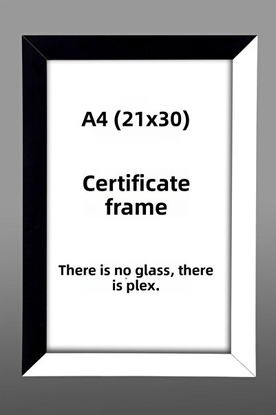 yhfoto 5 Pieces A4 Frame PVC 21x30 Frame For Certificate Frame For Diploma Frame For Document