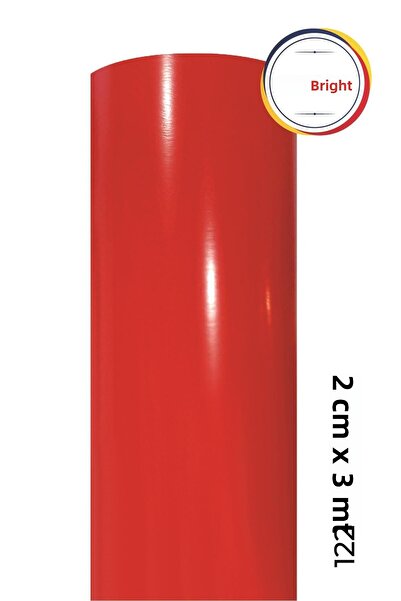 Ecce رقائق طلاء ذاتية اللصق باللون الأحمر اللامع مقاس 122 سم × 3 متر