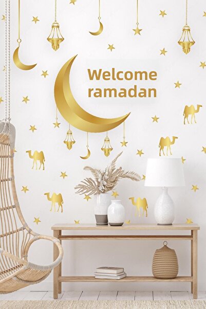 MSticker Set de autocolante de perete din sticlă cu detalii de bun venit Rama...