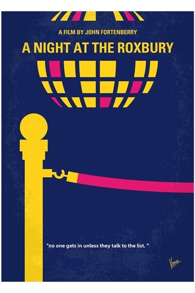 Universal No864 My A Night At The Roxbury Poster decorativ din lemn