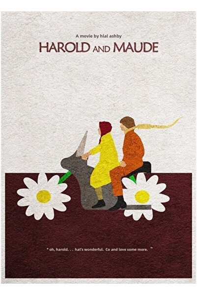 Universal Poster decorativ din lemn Harold și Maude