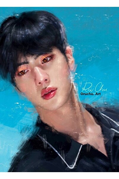 Universal Cyan - Poster decorativ din lemn Jin Tablo Cod3526