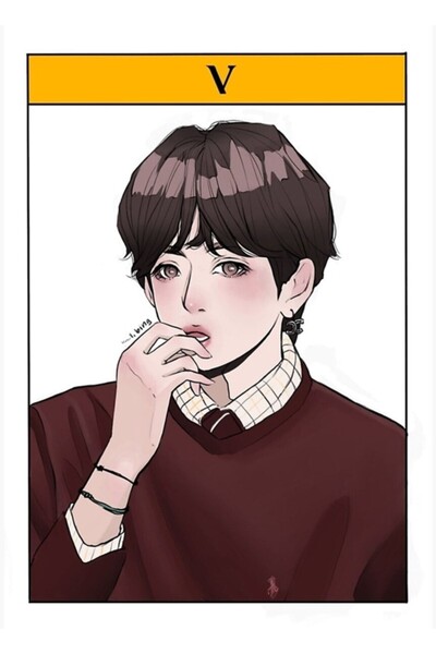 Universal Poster decorativ din lemn cu desene animate Tae Tablo Cod3589