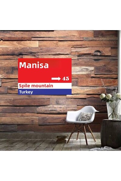 DURUSOY Ρετρό ξύλινη αφίσα από MDF - Αστεία ατάκες, γραφές τοίχου, τοπία, ιστ...