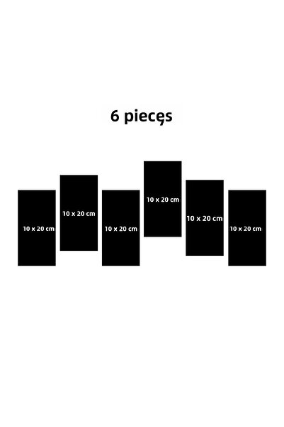 Tooall 6 bucăți pictograme de bucătărie, decor de perete de bucătărie, imprimare UV pe Mdf de 3 mm