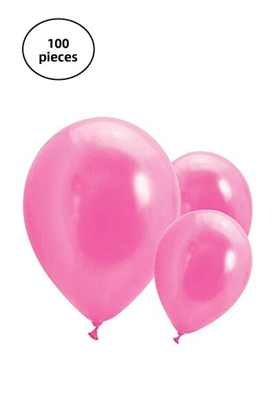 CT STONES Indoor Decoration Balloon Pink - 100 Pieces