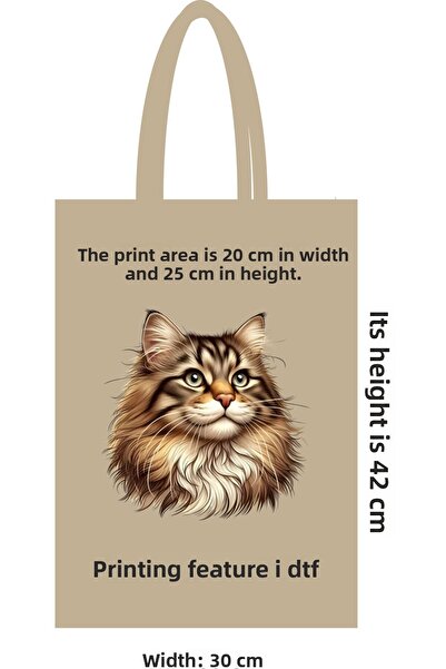 ilkadimbuklet حقيبة قماش DTF طباعة 30x42 حقيبة قماش خام بمقبض