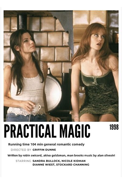 Universal Πρακτική Μαγεία 1998 Ξύλινη Αφίσα Τραπεζιού Διακοσμητική