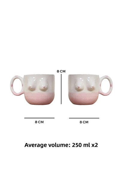 Hulganz Handmade Ceramic Mug Women's Breast / Breasted Tea Coffee Cup Mug Cup