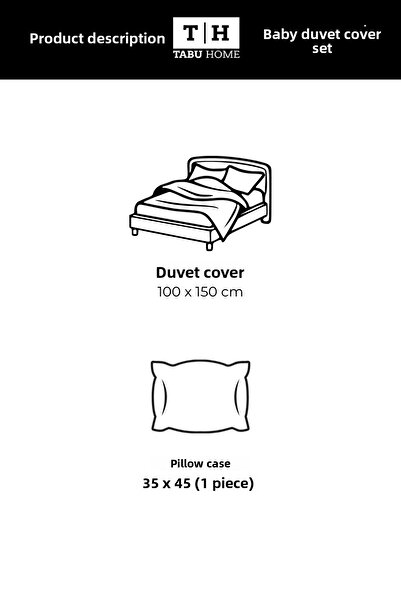 Tabu Home Cactus Baby Duvet Cover Set