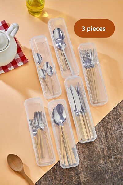 Pazarika Δοχείο αποθήκευσης μαχαιροπήρουνων 3 τεμαχίων – Κουτί μεταφοράς πιρο...