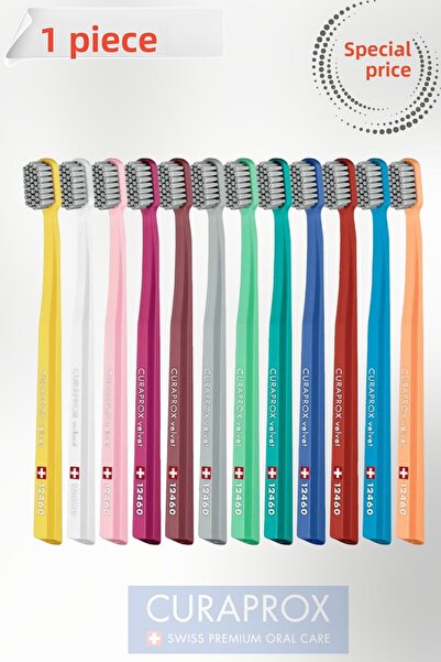 Curaprox 12460 Velvet Toothbrush (1 Pc) Sensitive Effective Care