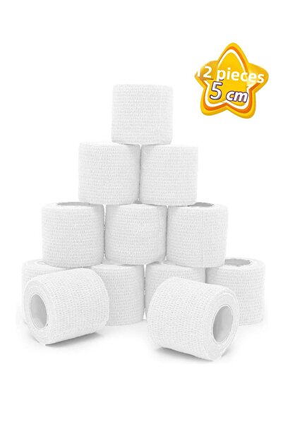 Dedeks 12 bucăți bandaj elastic autoadeziv Koban 5 cm