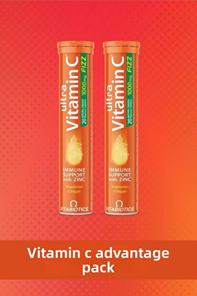 Vitabiotics أقراص فوارة فائقة الفيتامين سي 20، 2 قطعة