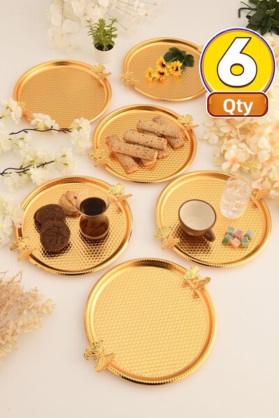 AKSESUAR EVRENİ صينية تقديم على شكل قرص العسل على شكل فراشة من إيرين، مجموعة ...