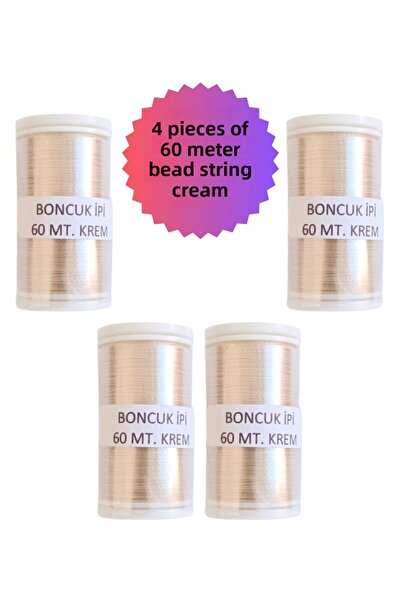 Eskişehir hobi sanat 4Pcs 60 Meters Sand Bead Thread Miyuki Thread Bead Threa...