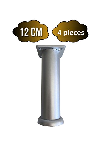 DSYapıAksesuar Picior de mobilier din plastic argintiu reglabil pentru masă ș...