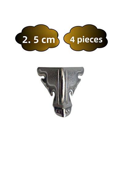 DSYapıAksesuar Picioare metalice plate Butterfly de 2,5 cm pentru mobilier (2...