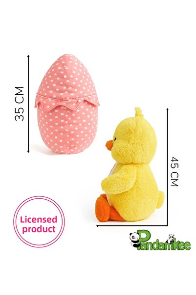 Özgüner Oyuncak Pandamkee Surprise Plush Egg Inside Chick Cute Plush Toy Gift