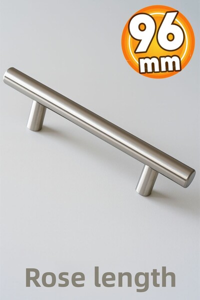 Badem10 Ροζ Ύψος Μεταλλικό Inox (96 mm - 9,6 cm) Έπιπλα Κουζίνας Συρτάρι Ντου...