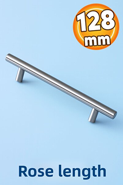 Badem10 Inox metal cu înălțime de trandafir (128 MM-12,8 CM) Mobilier Bucătăr...