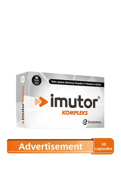Imutor 30 كبسولة - تعزيز المناعة - بيتا جلوكان، إكينيكسيا، البروبوليس، فيتامين سي، الزنك