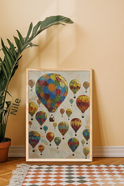 alphobitasarım Pictură în stilul picturilor în ulei cu Cappadocia și baloane