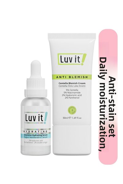 Luv it! Set of 2 Intensive Moisturizing Serum & Centella Anti-Blemish Cream
