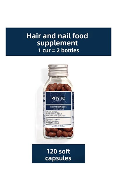 Phyto مكمل غذائي فيتوفانير للشعر والأظافر والبشرة 120 كبسولة