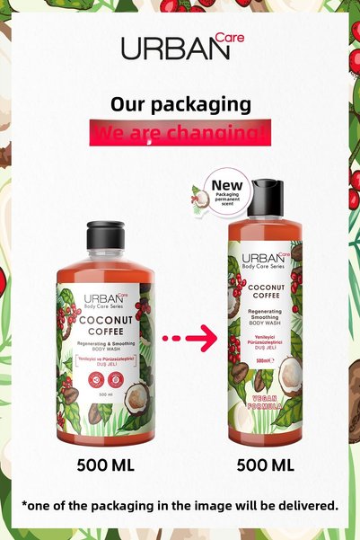 Urban Care Coconut Coffee Renewing and Smoothing Shower Gel 500 Ml-vegan