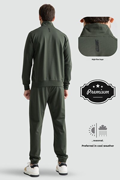 Shooter Sportswear Σετ ανδρικής φόρμας Luxe Άνετη εφαρμογή με μανσέτες μίνιμαλ λογότυπο